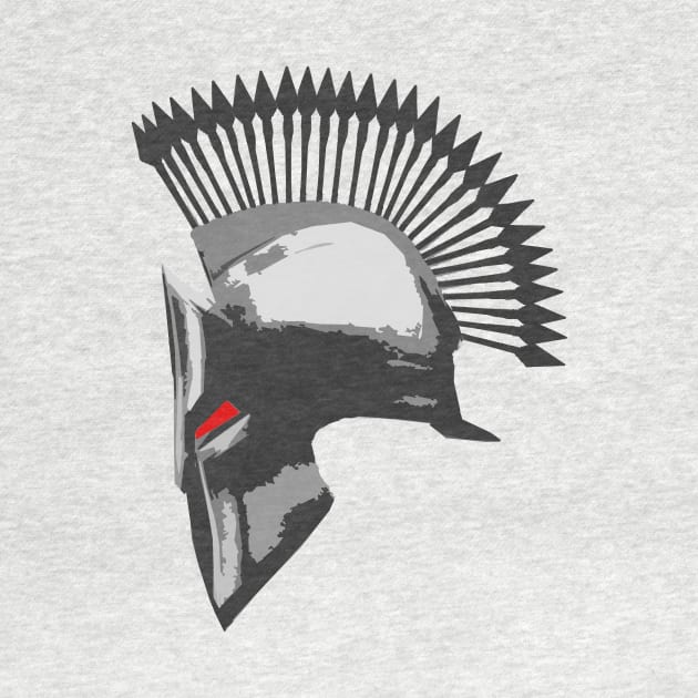 Spartan Helmet Shirt with Arrows Crest by TruckerJunk